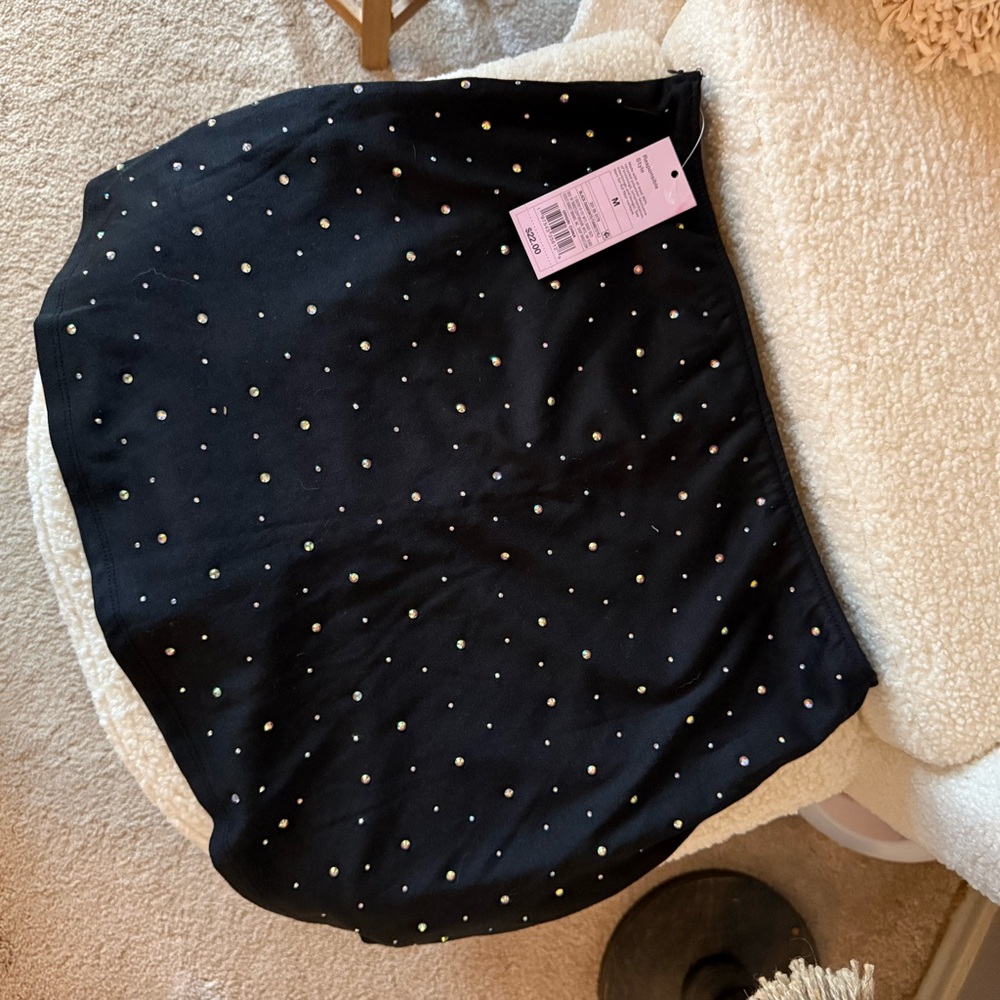 Target Black Mini Skirt with Sparkling Studs